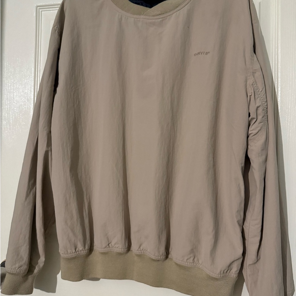 Vintage 90’s Orvis Men's Tan pullover V neck size M